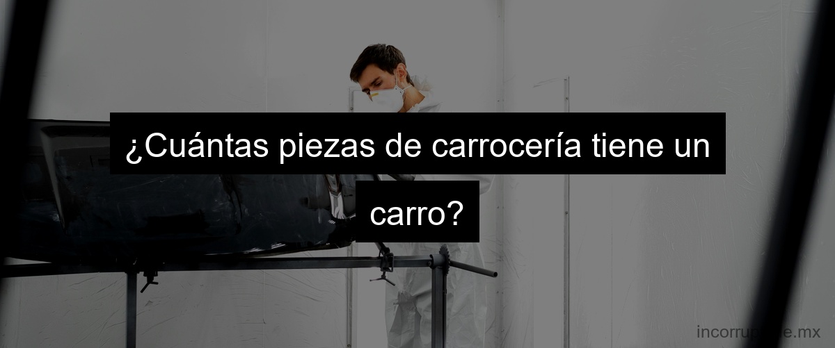 ¿Cuántas piezas de carrocería tiene un carro?