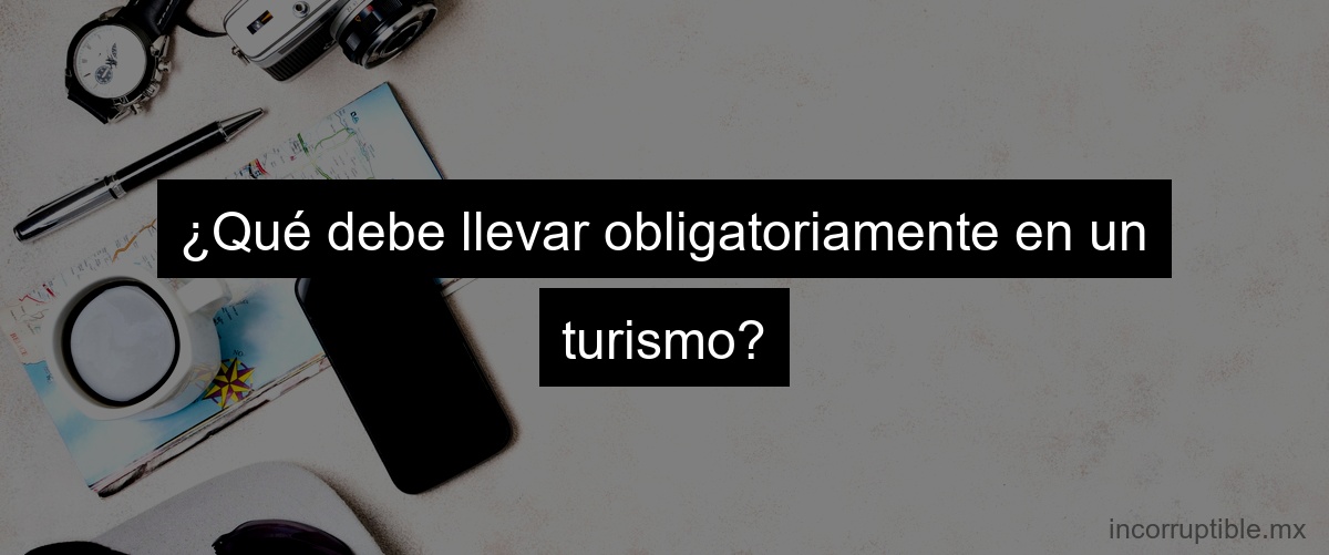 ¿Qué debe llevar obligatoriamente en un turismo?